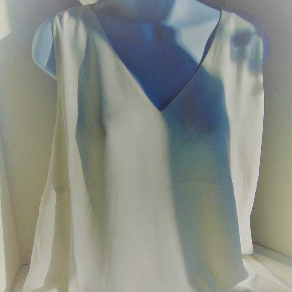 Inc White Sleeveless Chiffon Tank Sz 3X NWT